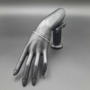 Gold Toned Square Patterned Chain‎ Bracelet With Secure Spring Clasp